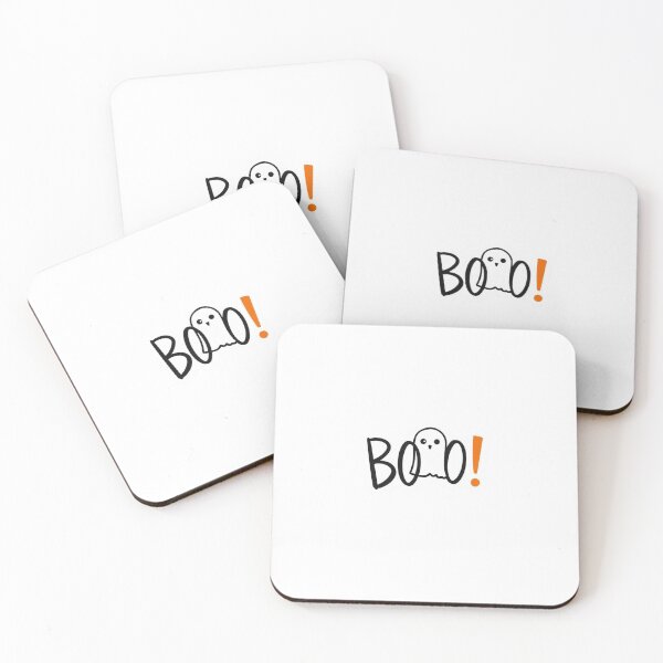 Item preview, Boo! Halloween Sticker – Minimal Hand-Drawn Spooky Text Design designed and sold by PixelVibe782.