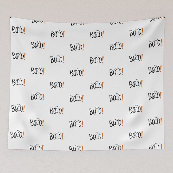 Item preview, Boo! Halloween Sticker – Minimal Hand-Drawn Spooky Text Design designed and sold by PixelVibe782.