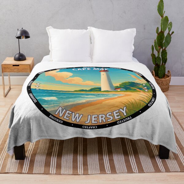 Item preview, Cape May New Jersey Vintage Travel Poster - Coastal Beach Art USA designed and sold by inkNext.