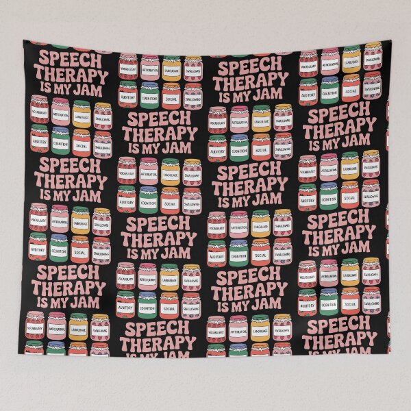 Item preview, Speech Therapy is My Jam SLP Speech Language Pathology designed and sold by BLZART.