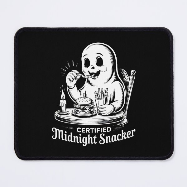 Item preview, Certified Midnight Snacker – Cute Ghost Funny Food Lover  designed and sold by SidTastic .