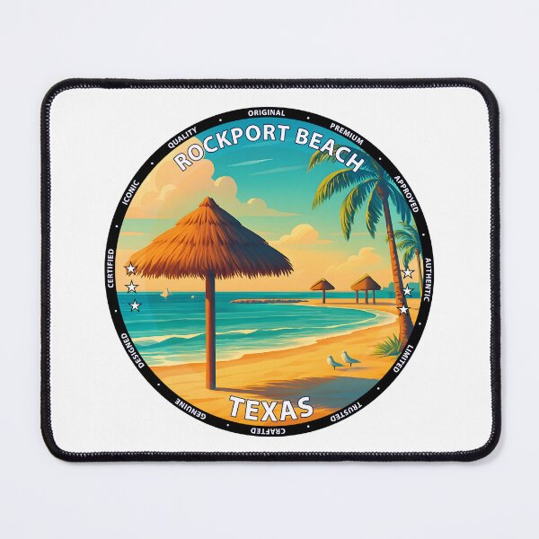 Item preview, Rockport Beach Texas Vintage Travel Poster - Coastal Wall Art & Stickers USA designed and sold by inkNext.