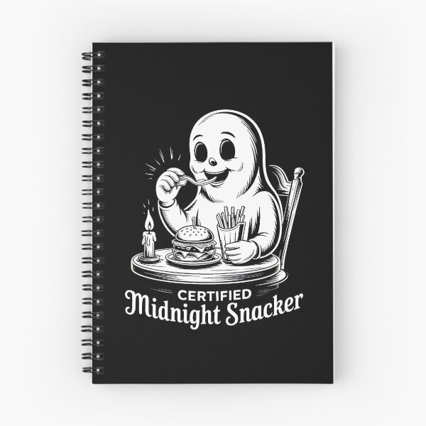 Item preview, Certified Midnight Snacker – Cute Ghost Funny Food Lover  designed and sold by SidTastic .