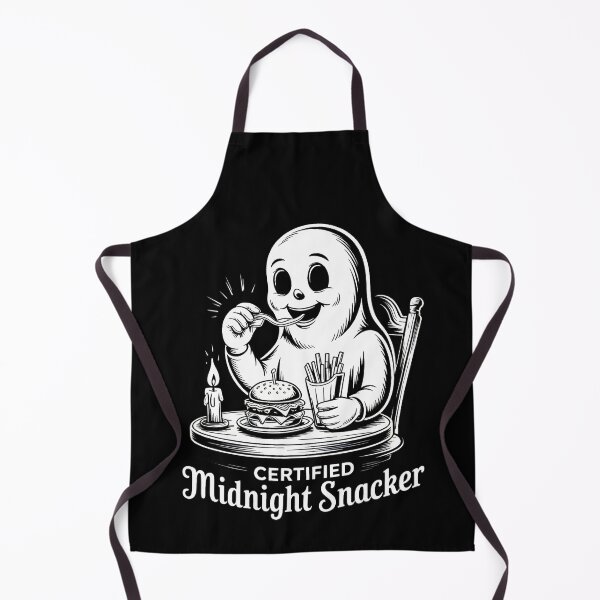 Item preview, Certified Midnight Snacker – Cute Ghost Funny Food Lover designed and sold by SidTastic .