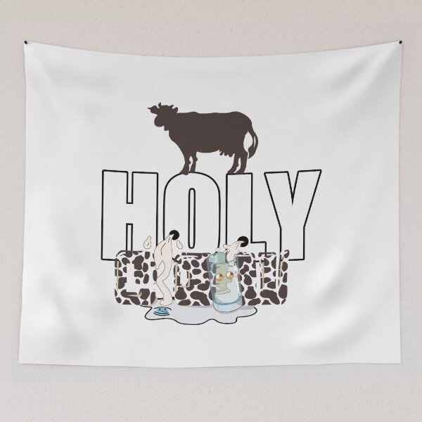Item preview, Holy Cow Funny Cow with Milk Chaos Joke designed and sold by vibeno1.