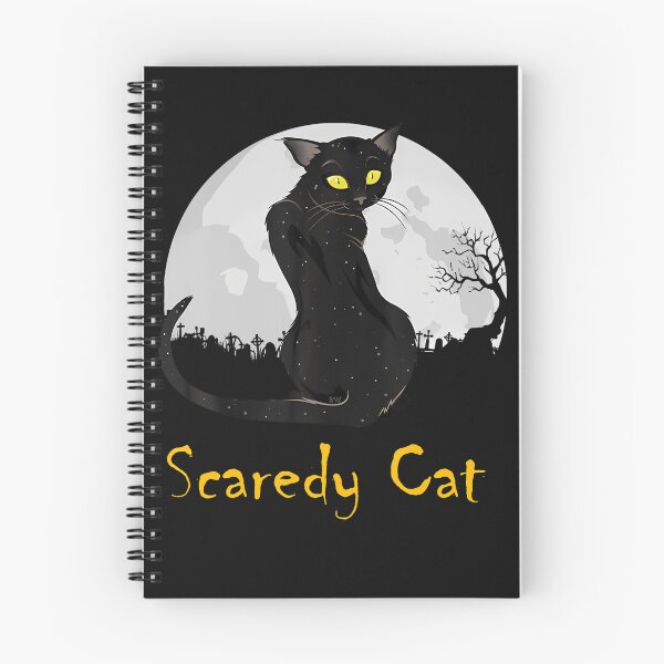 Item preview, Scaredy Cat - Halloween Black Cat With Full Moon (C) designed and sold by titusfacund.