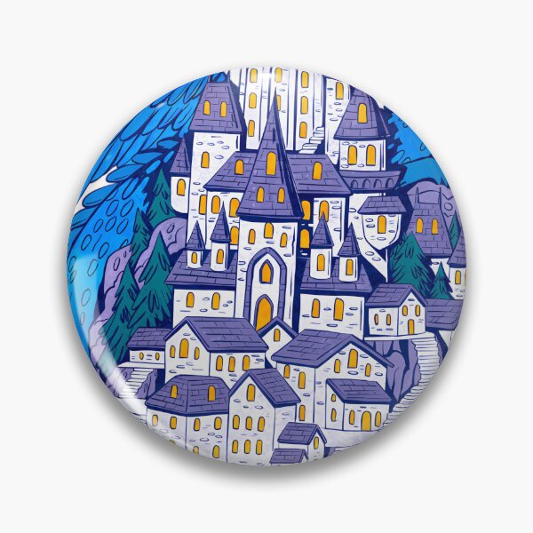 Item preview, Blue-Dragon-Guarding-His-Castle designed and sold by GabyBergmann.