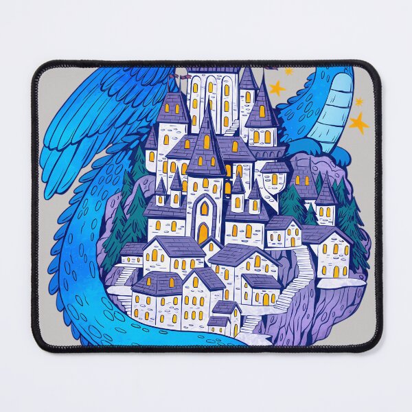 Item preview, Blue-Dragon-Guarding-His-Castle designed and sold by GabyBergmann.