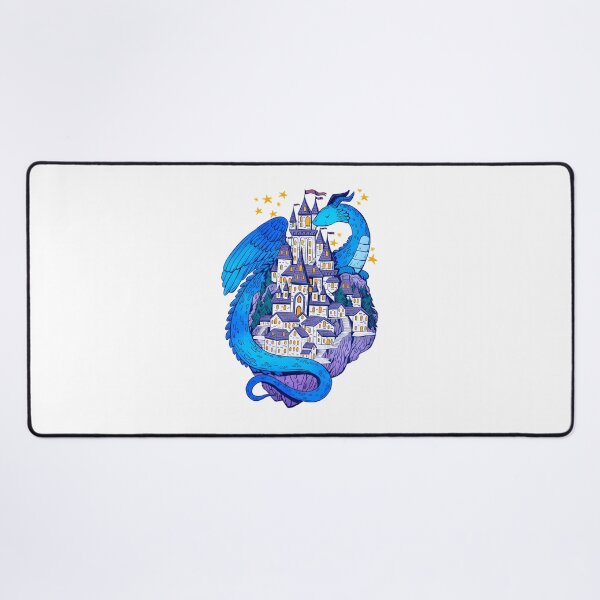 Item preview, Blue-Dragon-Guarding-His-Castle designed and sold by GabyBergmann.