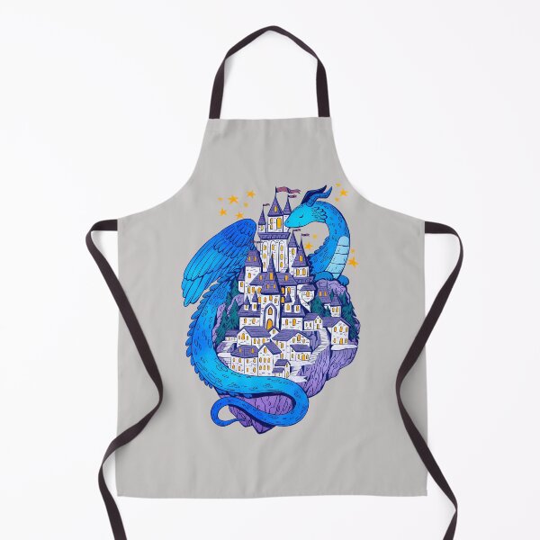 Item preview, Blue-Dragon-Guarding-His-Castle designed and sold by GabyBergmann.
