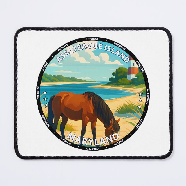 Item preview, Assateague Island Maryland Wild Horses - Coastal Travel USA designed and sold by inkNext.