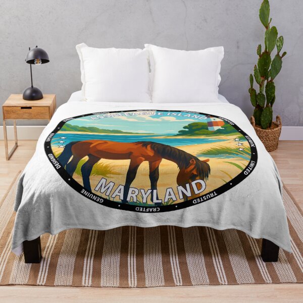 Item preview, Assateague Island Maryland Wild Horses - Coastal Travel USA designed and sold by inkNext.