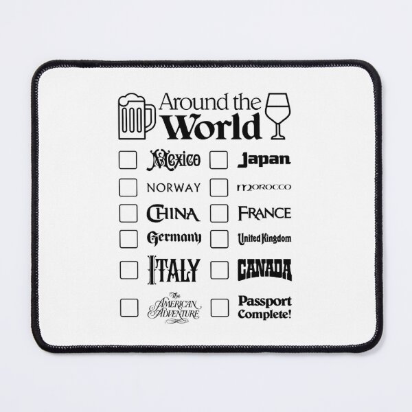 Item preview, Epcot Drink Around the World (Black Text T-Shirt designed and sold by AntwanAberna.