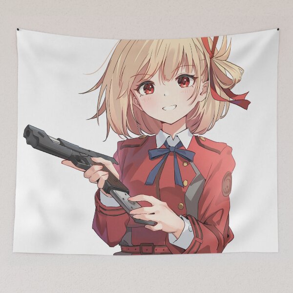 Item preview, Chisato Nishikigi Lycoris Recoil Armed Smile designed and sold by bystudiolereve.
