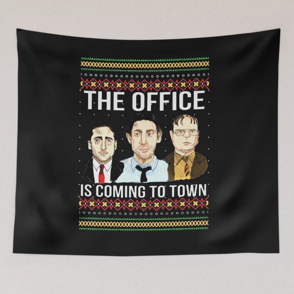 Item preview, The Offfce is Coming to Town Michael Scott Jim Halpert Dwight Schrute Ugly  designed and sold by ScottStewart20.