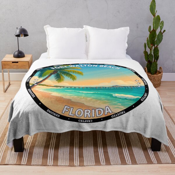 Item preview, Fort Walton Beach Florida - Emerald Coast Travel Poster USA designed and sold by inkNext.