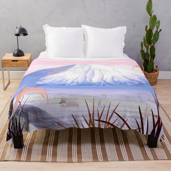 Item preview, Snowy Mountain under a Pink Sky designed and sold by Roundspace3789.