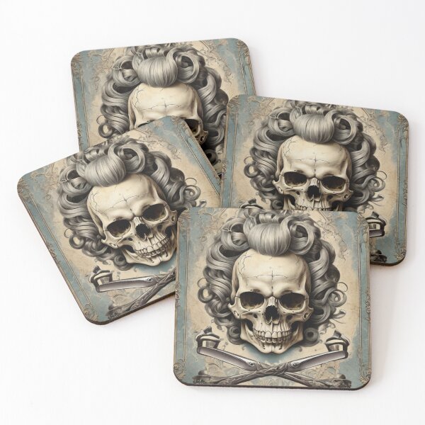 Artikelvorschau, Baroque Skull – Extravagante Rokoko-Perücke entworfen und verkauft von Antik by Schulz.