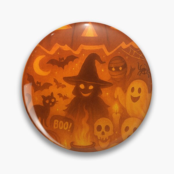 Item preview, Classic Glowing Jack-o’-Lantern Halloween Pumpkin designed and sold by Zouky.art.