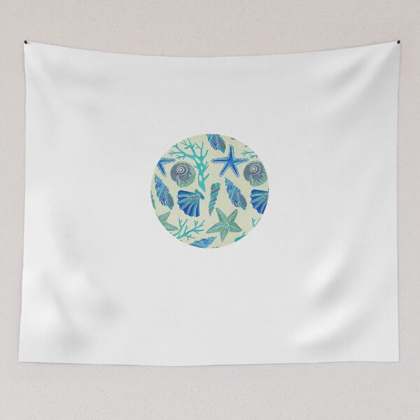Item preview, Blue-Seashells designed and sold by ElkeFunk.