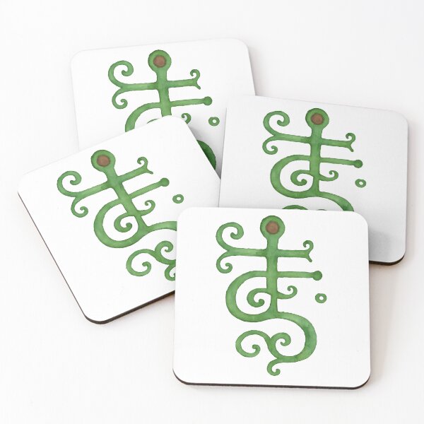 Item preview, Voynich Manuscript Symbol – Mystical Watercolor Design designed and sold by AMAOZ.