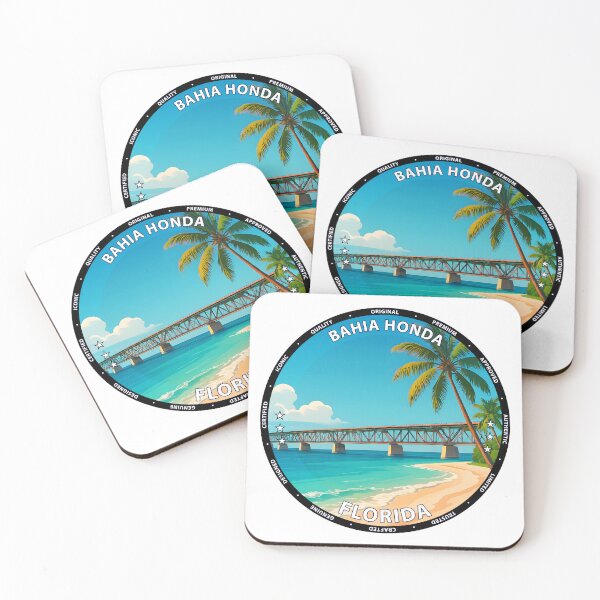 Item preview, Bahia Honda State Park - Tropical Florida Keys Beach Poster USA designed and sold by inkNext.
