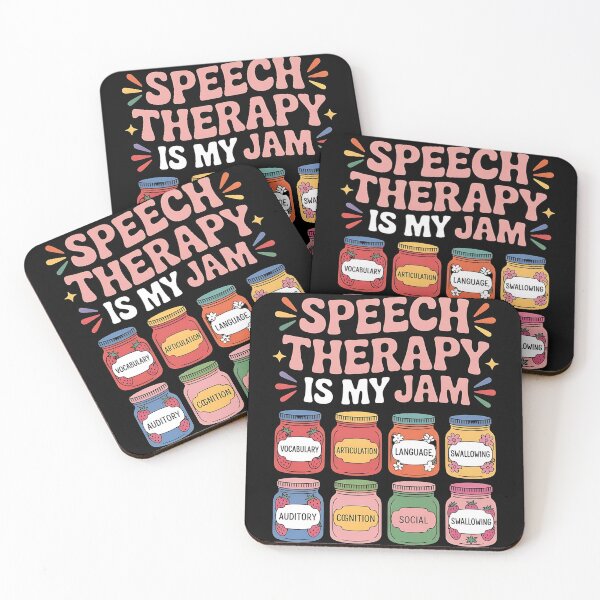 Item preview, Speech Therapy is My Jam SLP Speech Language Pathology designed and sold by BLZART.