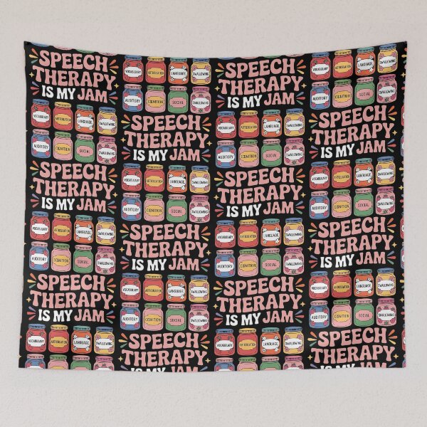 Item preview, Speech Therapy is My Jam SLP Speech Language Pathology designed and sold by BLZART.