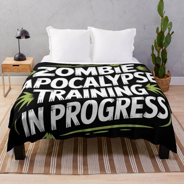 Item preview, Zombie Apocalypse Training | Funny Halloween Workout designed and sold by Haji  Kamora.