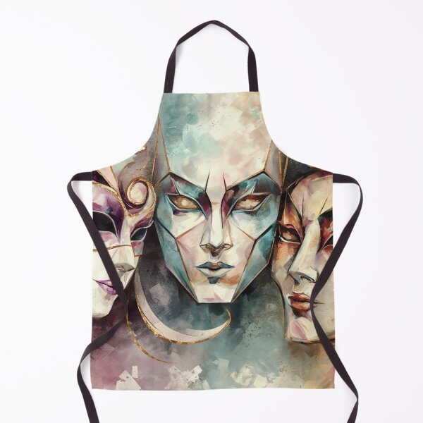 Artikelvorschau, Aquarell-Theatermaske-Wandkunst – Leinwanddruck „Maskerade“ entworfen und verkauft von jazzyfunky.