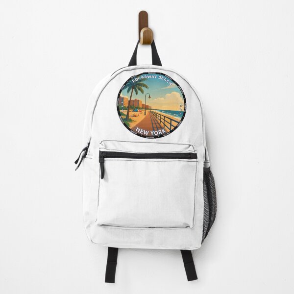 Item preview, Rockaway Beach - New York Summer Coastline Illustration USA designed and sold by inkNext.