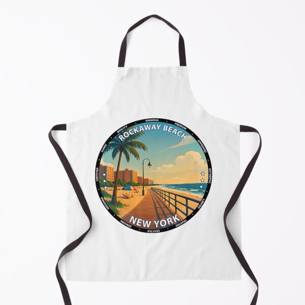 Item preview, Rockaway Beach - New York Summer Coastline Illustration USA designed and sold by inkNext.