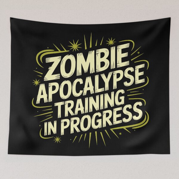 Item preview, Zombie Apocalypse Training | Funny Halloween Workout designed and sold by Haji  Kamora.