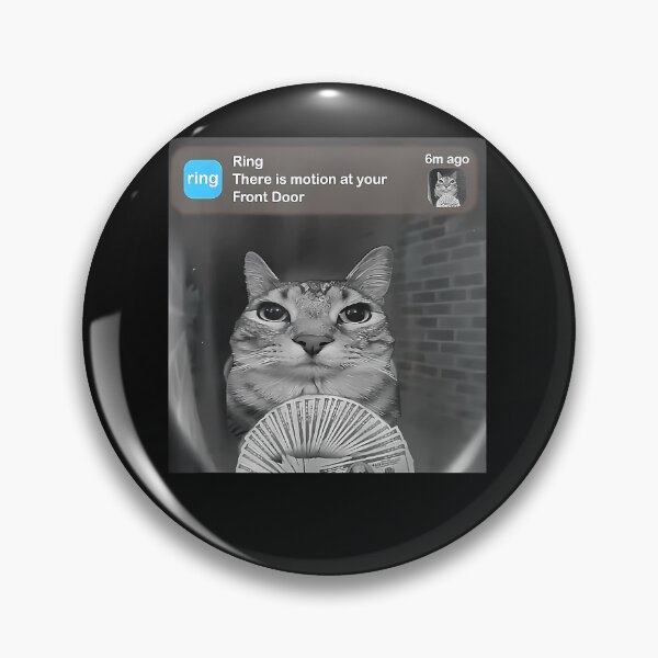 Item preview, Funny Cat Meme Money Doorbell Joke designed and sold by titusfacund.