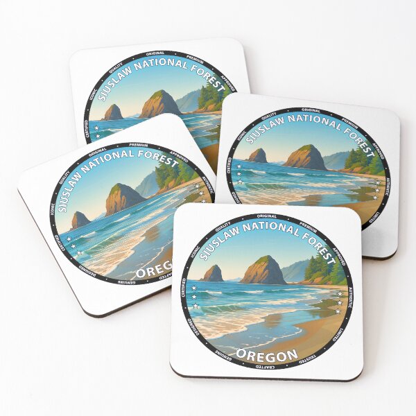 Item preview, Siuslaw National Forest Beach - Oregon Coast Nature Scene USA designed and sold by inkNext.