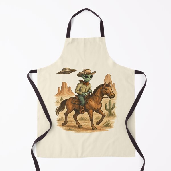 Item preview, Alien cowboy riding horse designed and sold by YourFavBuddy.