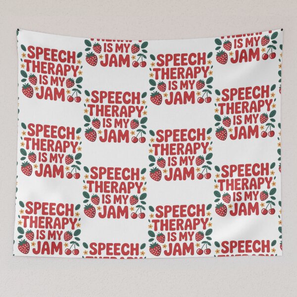 Item preview, Speech Therapy is My Jam SLP Speech Language Pathology designed and sold by BLZART.