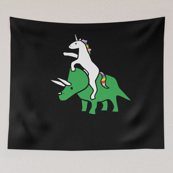 Item preview, To The Disco (Unicorn Riding Triceratops)  designed and sold by PeimanSamsu.