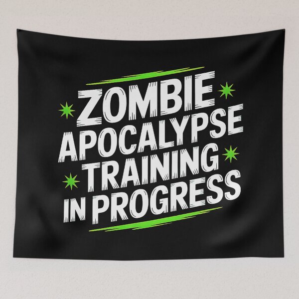 Item preview, Zombie Apocalypse Training | Funny Halloween Workout designed and sold by Haji  Kamora.