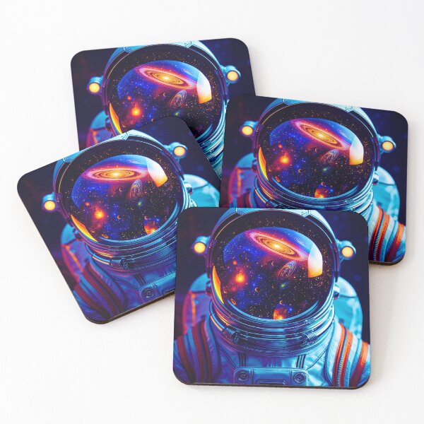 Item preview, Psychedelic Astronaut – Cosmic Galaxy Reflection designed and sold by OrbitTrend.