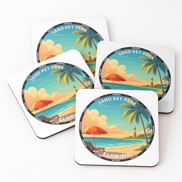 Item preview, Sand Key Park - Clearwater Beach, Florida Coastal Landscape USA designed and sold by inkNext.