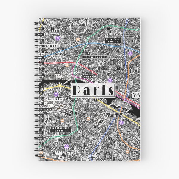 Item preview, Paris France metro subway map drawing designed and sold by oliver polanski.