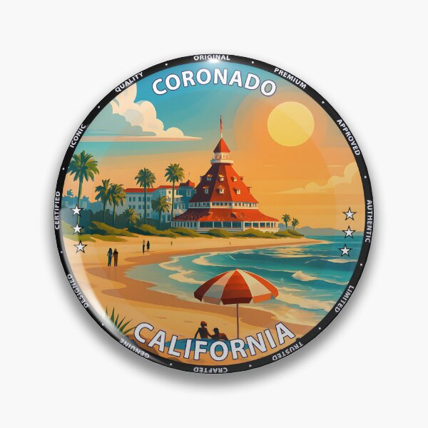 Item preview, Coronado Central Beach - California Coastal Summer Scene USA designed and sold by inkNext.