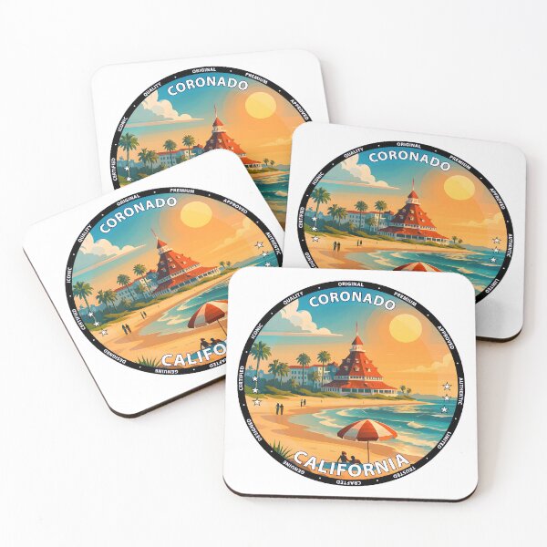 Item preview, Coronado Central Beach - California Coastal Summer Scene USA designed and sold by inkNext.
