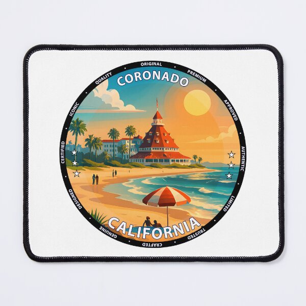 Item preview, Coronado Central Beach - California Coastal Summer Scene USA designed and sold by inkNext.