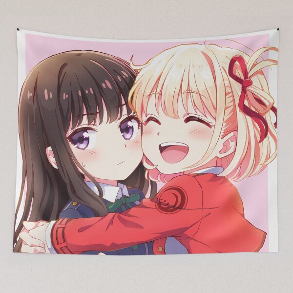 Item preview, Chisato Nishikigi Takina Inoue Lycoris Recoil Happy Hug Scene designed and sold by bystudiolereve.