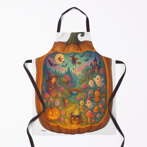 Item preview, Enchanted Halloween Pumpkin Fantasy Scene designed and sold by Zouky.art.