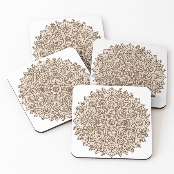 Item preview, Mehndi Mandala – Intricate Henna Floral Ornament Design designed and sold by KawaiiOrbit.