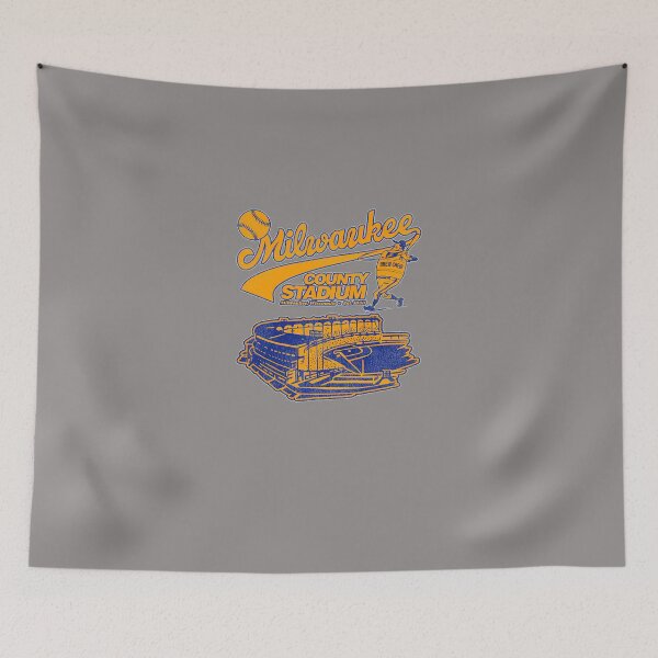 Item preview, DEFUNCT-BASEBALL-MILWAUKEE-COUNTY-STADIUM-T-SHIRT designed and sold by steinkampson.