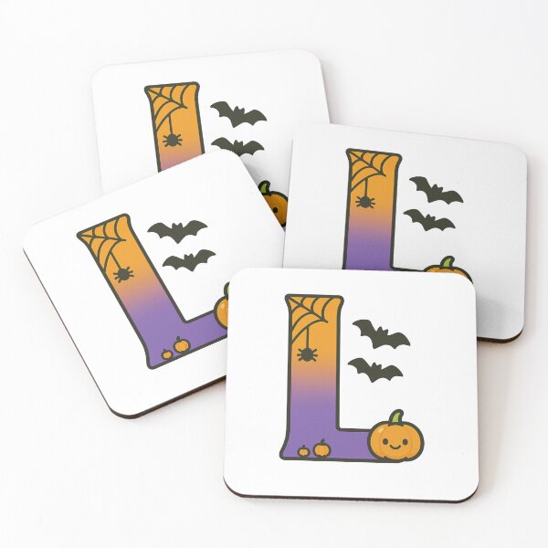 Item preview, Halloween Letter L – Cute Kawaii Cartoon with Spooky Details designed and sold by PrintCreations9.
